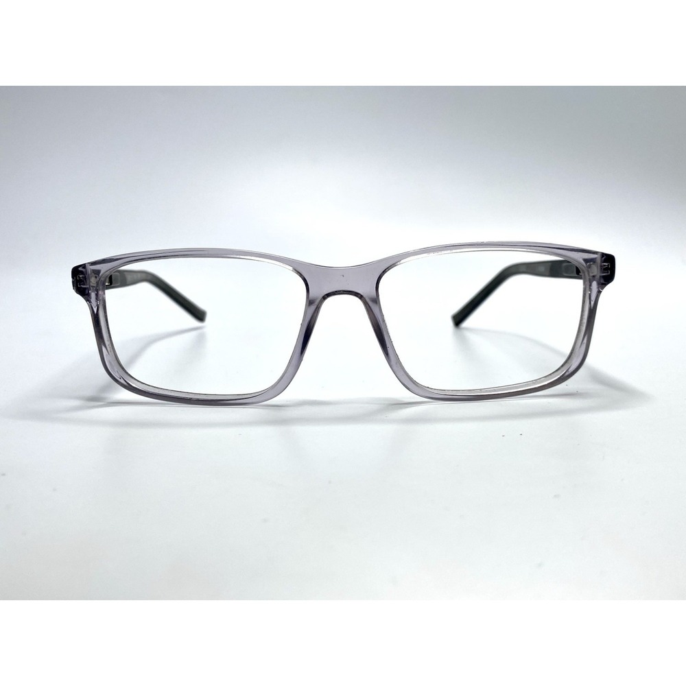 IZOD Clear Gray Crystal Glasses Black Matte Temple IZ 2132 54 16 145